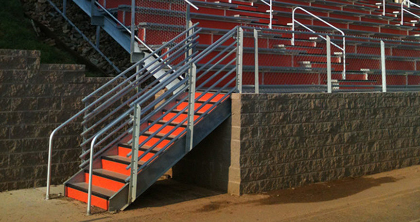 Custom Grandstand Stairs