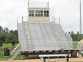 Elevated Stadium Bleachers - I-Beam + Custom Press Box